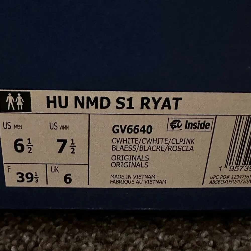 NWT 2022 Pharrell x Hu NMD_S1 Ryat 'Core White